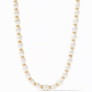 NWOT Julie Vos Pearl and Gold Necklace